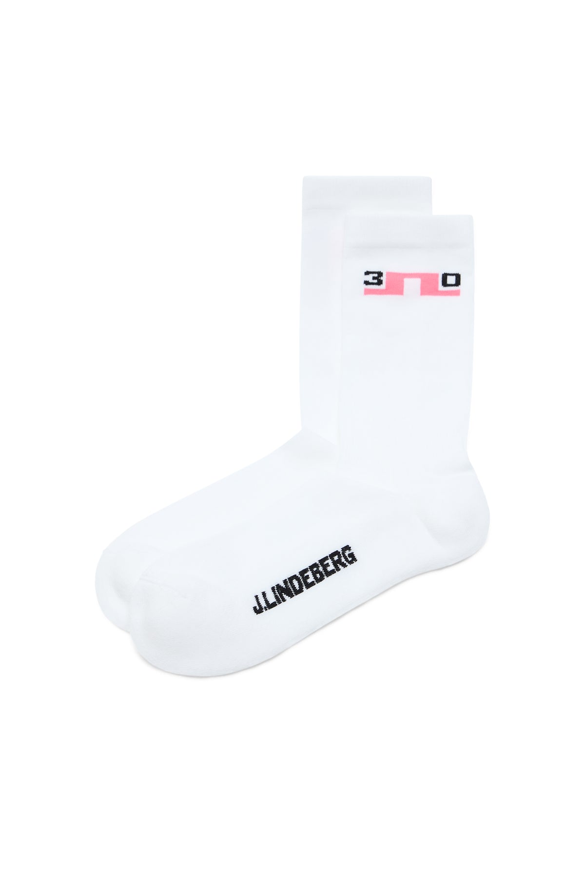 J.Lindeberg 30Y Kameron Socken White – Lifestyle-Ansicht Vorderseite