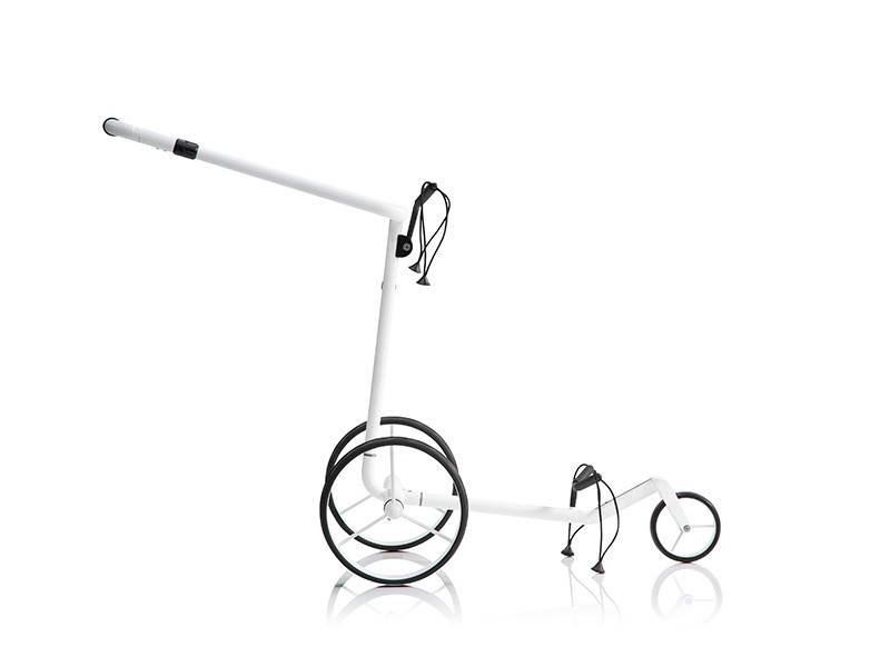 JuCad Carbon Travel Bianco SV 3.0 Profilansicht mit integriertem Akku