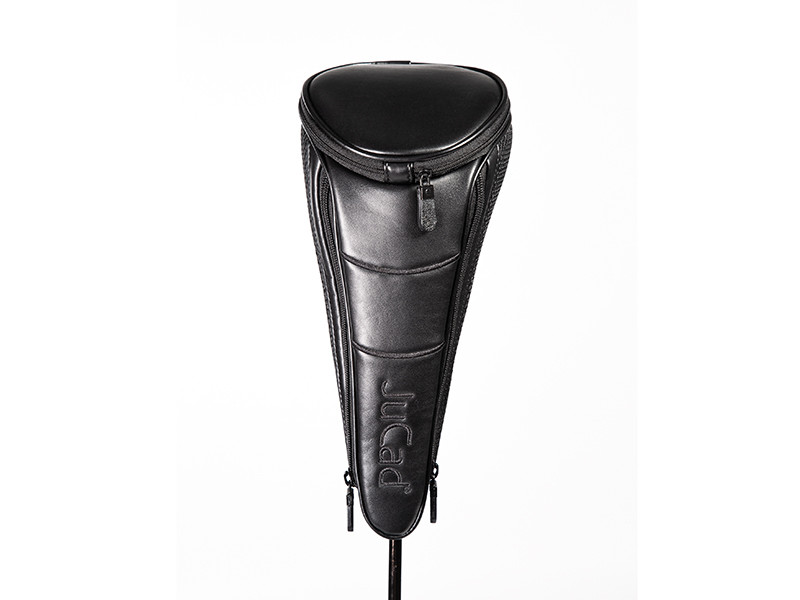 JuCad Driver Head Cover Set Frontansicht mit Samtmaterial und langem Schaftschutz