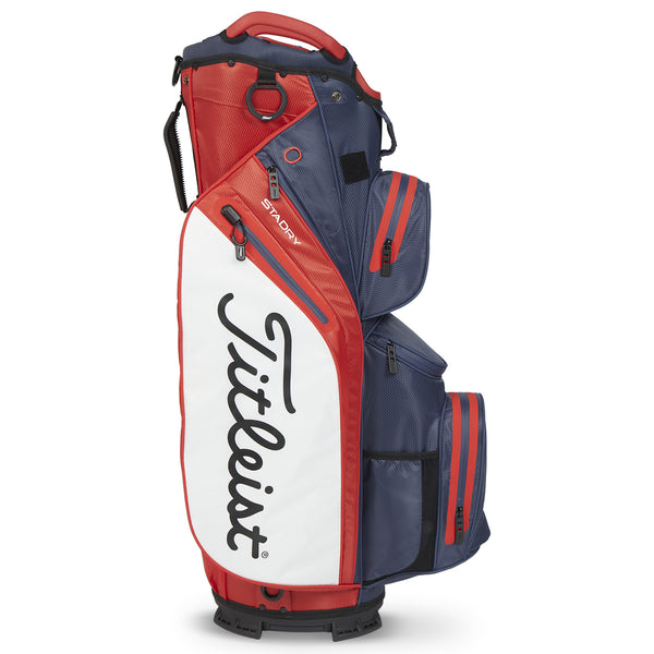 Titleist 14 StaDry Cartbag — 14-fache durchgehende Einteilung mit Putterfach