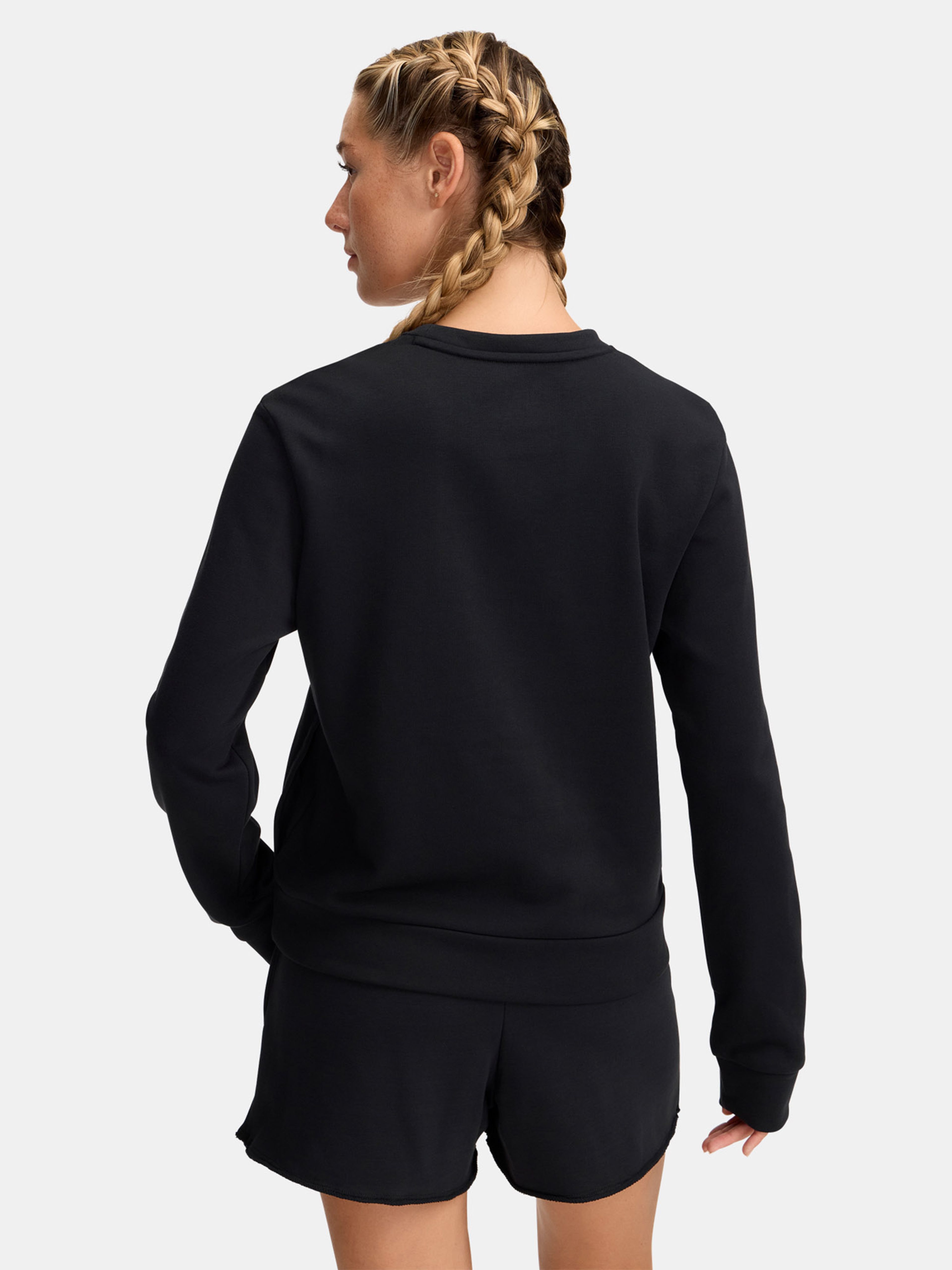 Under Armour Rival Terry Crew Damen-Sweatshirt – Seitenansicht Lifestyle