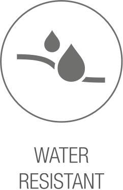 Water resistant performance icon