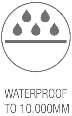 Wasserdichtigkeit 10.000 mm Logo