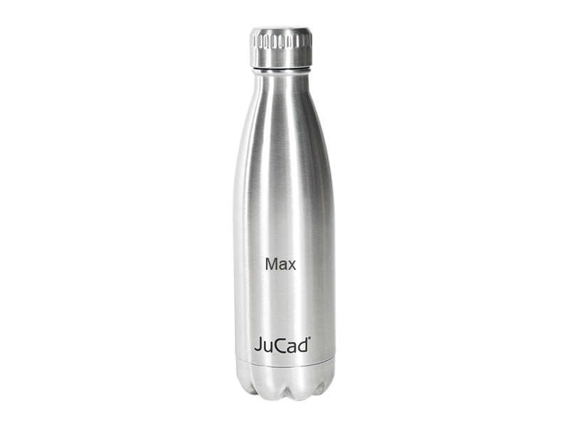 JuCad Edelstahl-Isolierflasche mit individueller Gravur