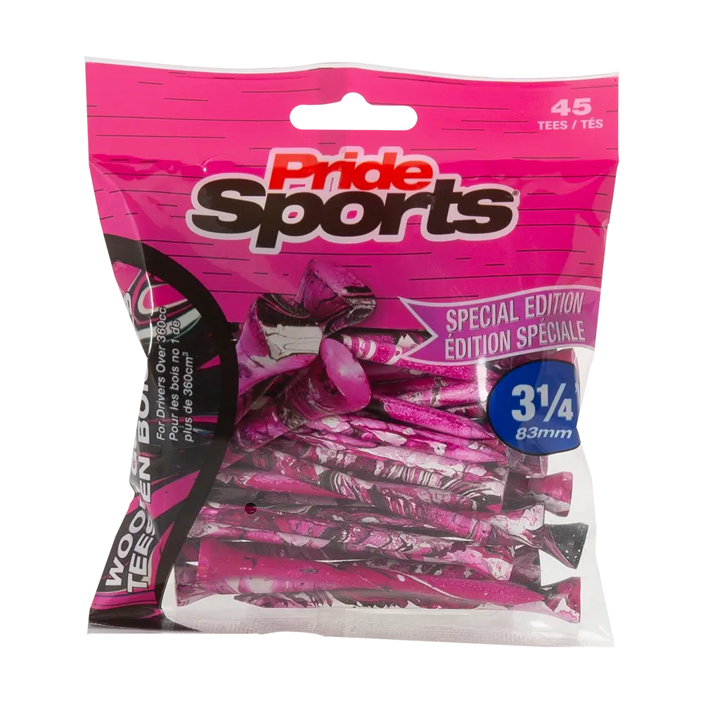 Pride Sports Special Edition Paint Splatter Tee-Verpackung in Neonpink und Schwarz