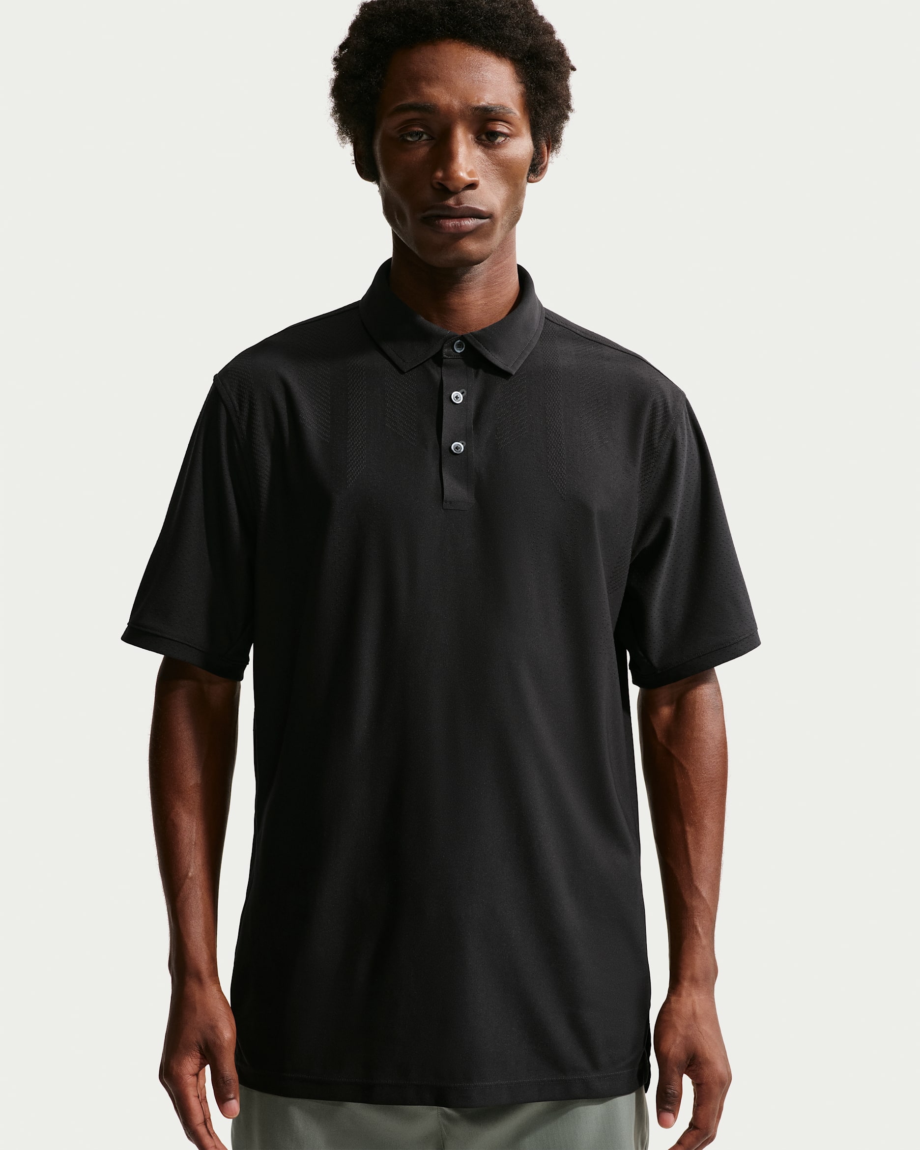 Nike Tailored Performance Dri-FIT Golf Polo in Black