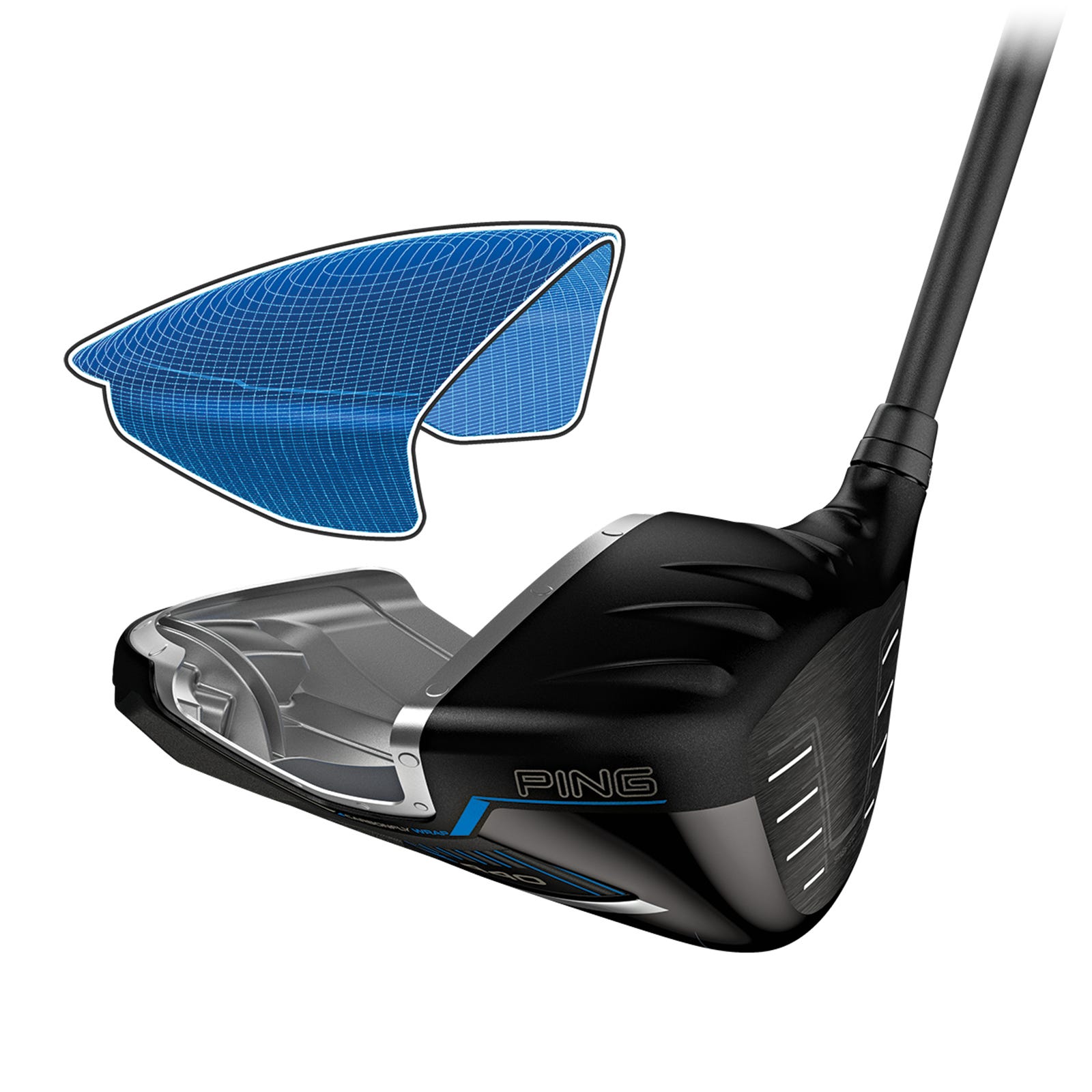 PING G440 Carbonfly Wrap carbon crown illustration