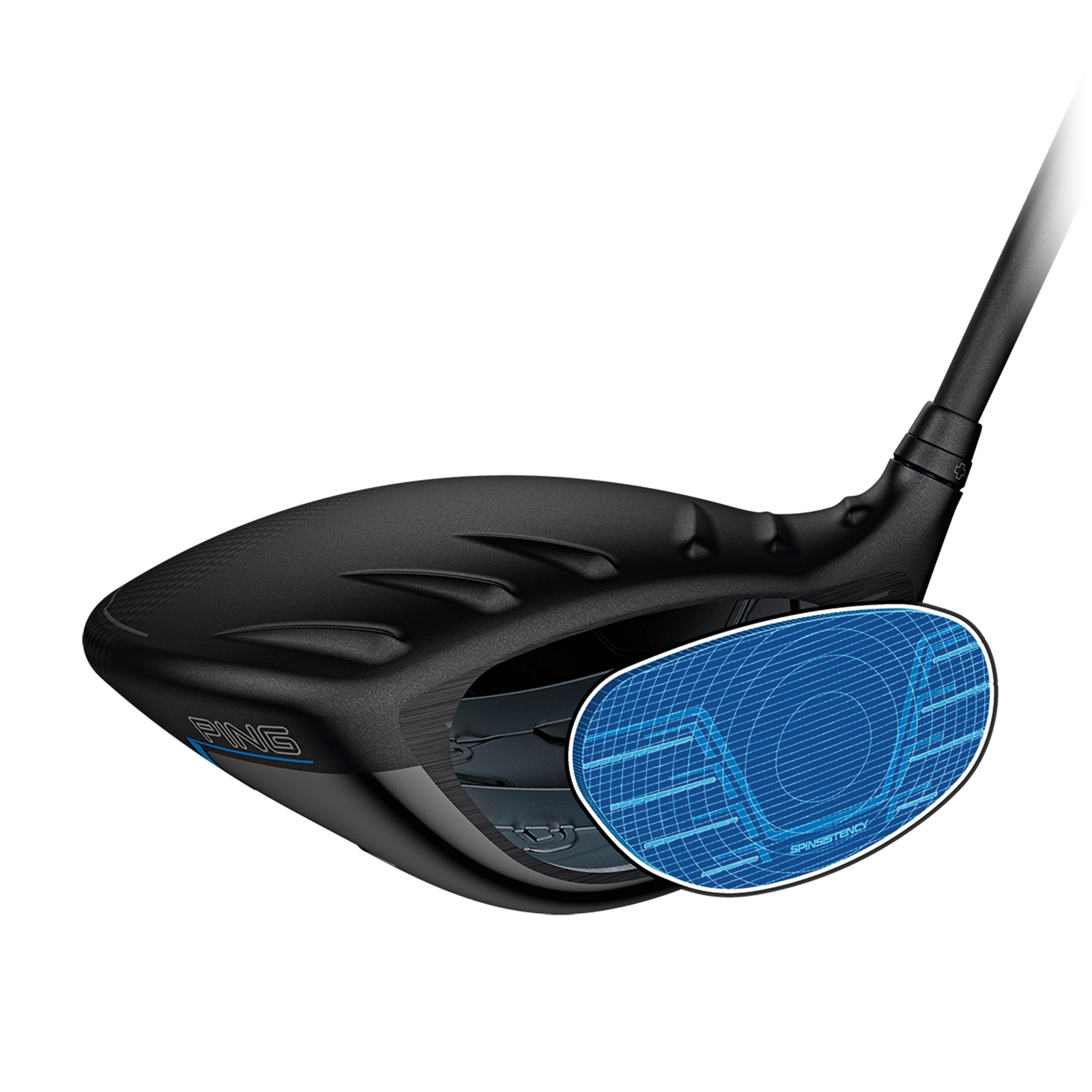 PING G440 driver exploded face illustration showing thinner stronger construction