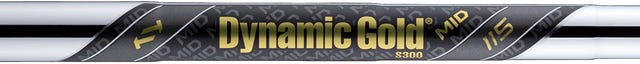 True Temper Dynamic Gold Mid 115 steel shaft – fitted in Stiff S300 flex on this custom PING i540 set