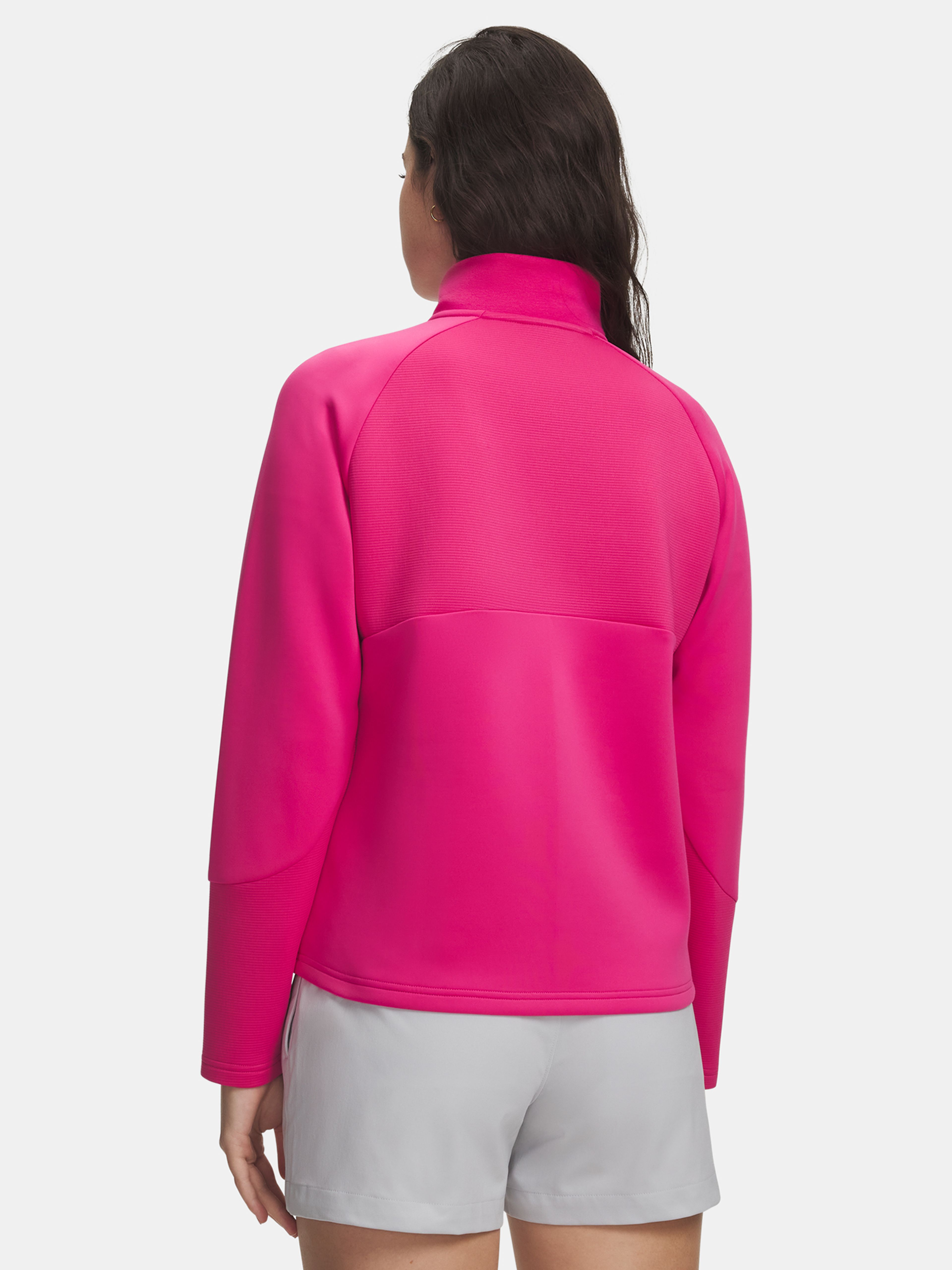 Under Armour UA Drive Midlayer 1/4 Zip Damen Sweatshirt – Rücken- und Ärmeldetail