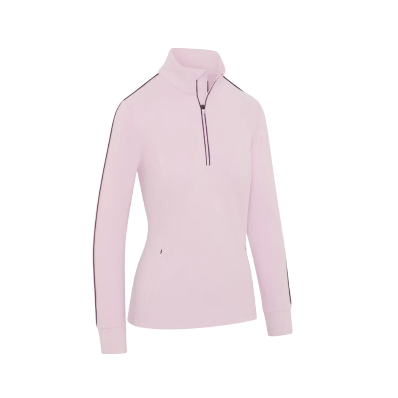 Callaway Midweight Textured Ladies Sweatshirt – Vorderansicht, Cherry Lilac Heather