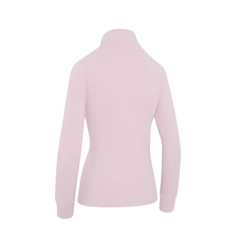 Callaway Midweight Textured Ladies Sweatshirt – Stehkragen mit Half-Zip-Detail