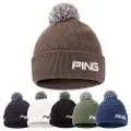PING Golf Cresting Knit Hat in Laurel – Vorderansicht mit SensorWarm Konstruktion und gesticktem Branding