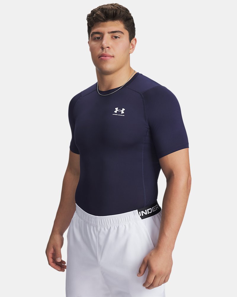 Under Armour HeatGear Kompressions-Top – Vorderansicht, Midnight Navy