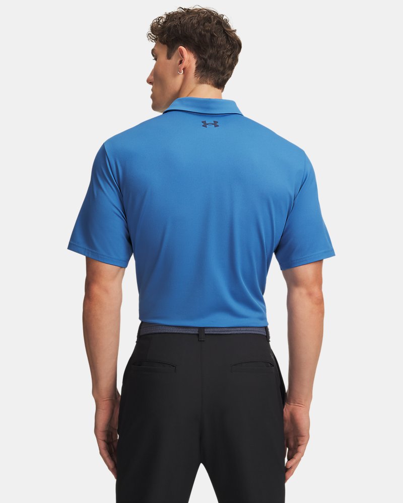 Under Armour Matchplay Polo Rückansicht in Aegean Blue