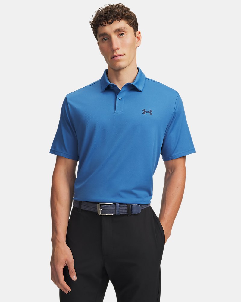 Under Armour Matchplay Polo Vorderansicht in Aegean Blue