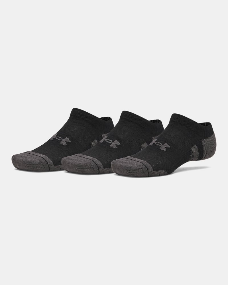 Under Armour Performance Tech No-Show Socks 3-Pack Black