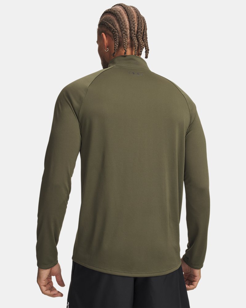 Under Armour UA Tech Half Zip Long Sleeve – Grün, Rückansicht