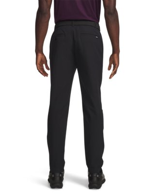 Under Armour UA Matchplay Tapered Pants – Rückansicht, Schwarz/Weiß