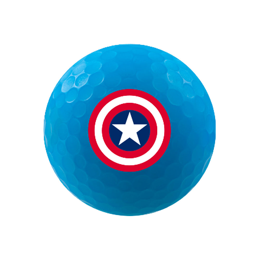 Blauer Captain America Volvik Vimat Golfball