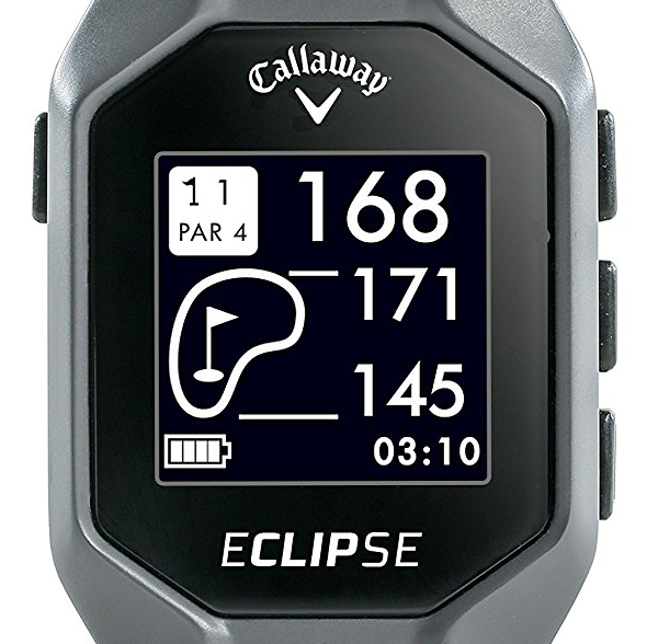 Callaway ECLIPSE GPS zeigt Entfernungen zum Anfang, zur Mitte und zum Ende des Grüns