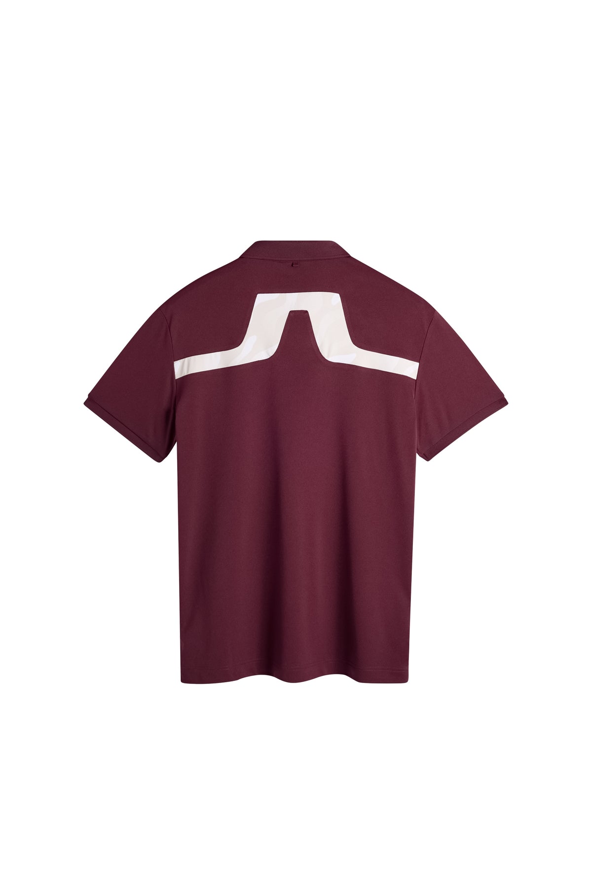J.Lindeberg KV Print Polo Winetasting – back Bridge logo insert detail