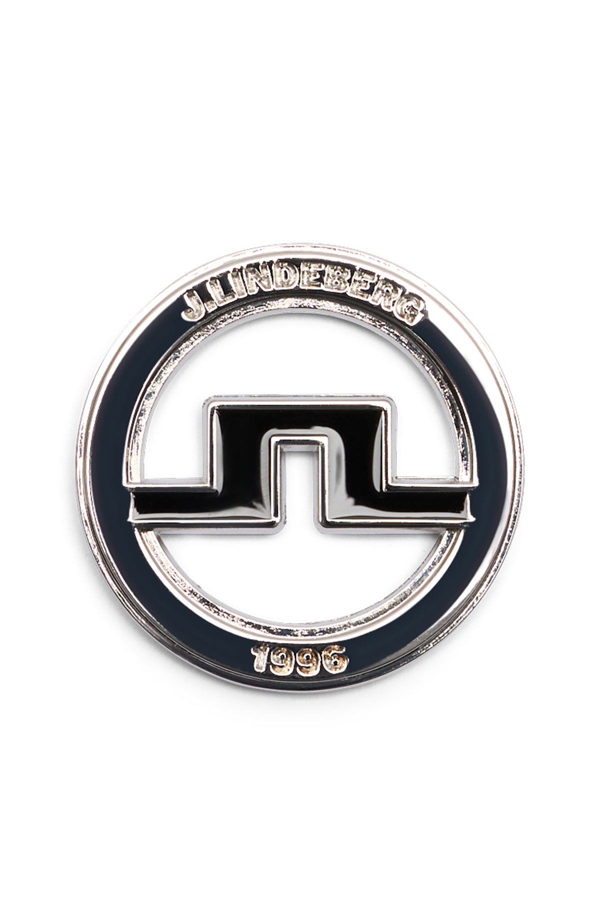 J.Lindeberg Ballmarker Schwarz – Vorderansicht mit Bridge-Logo