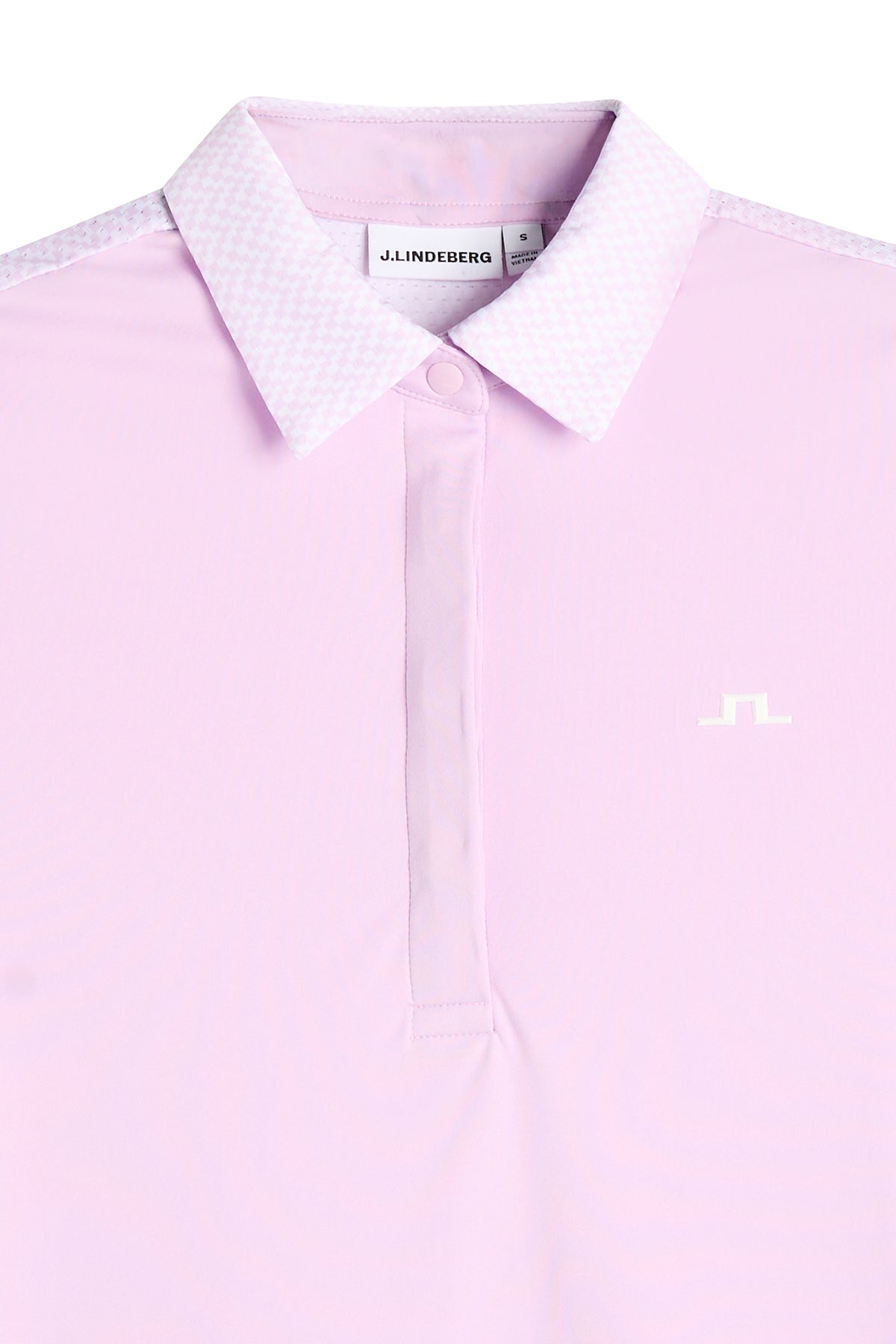 J.Lindeberg Cara Polo Print Orchid Bouquet – Passform und Bewegung
