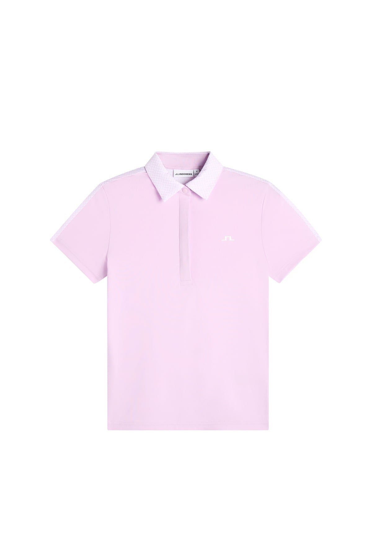 J.Lindeberg Cara Polo Print Orchid Bouquet – Vorderansicht und Passform