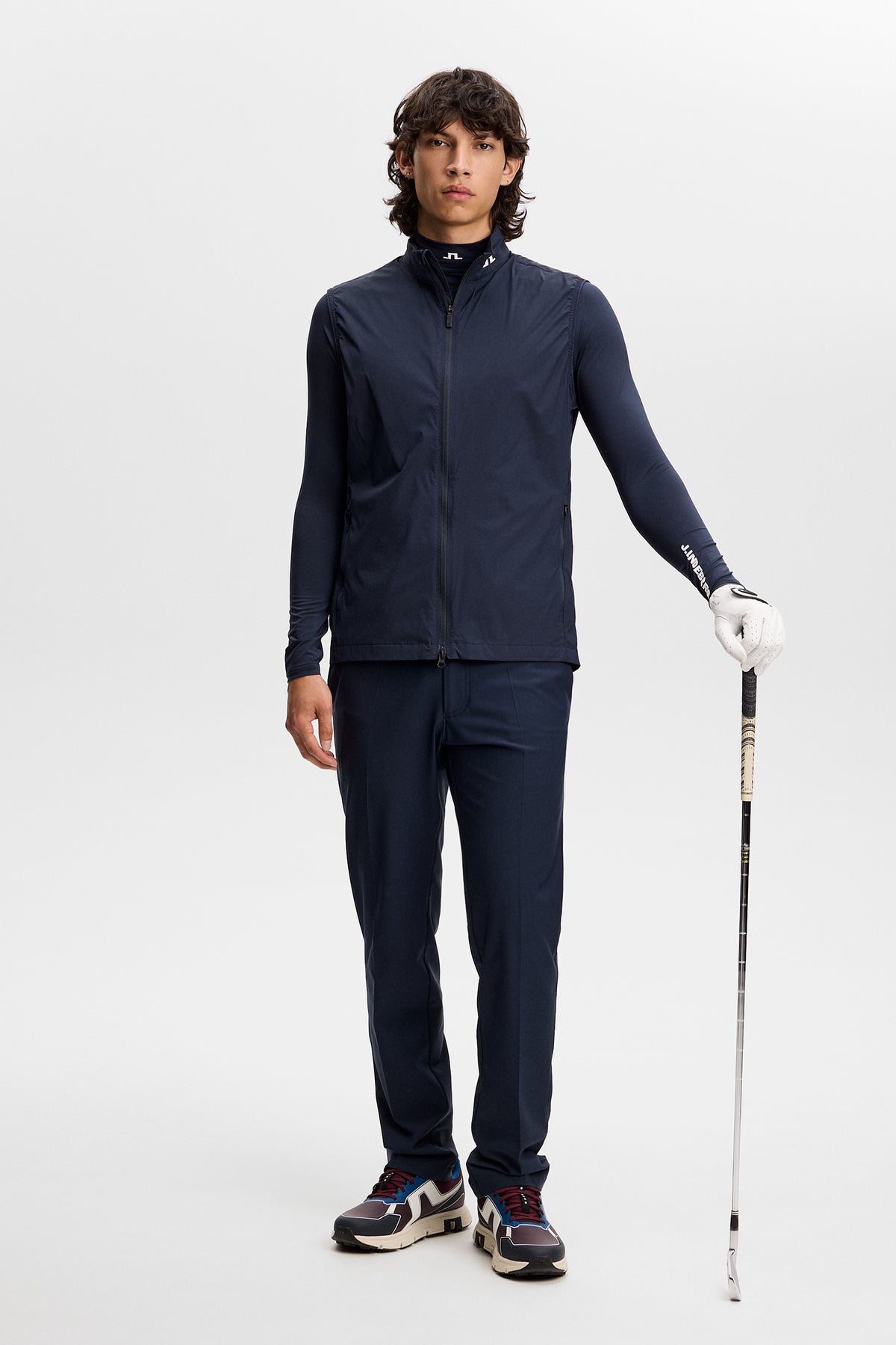 J.Lindeberg Tour Tech Packable Vest JL Navy – swing mobility stretch