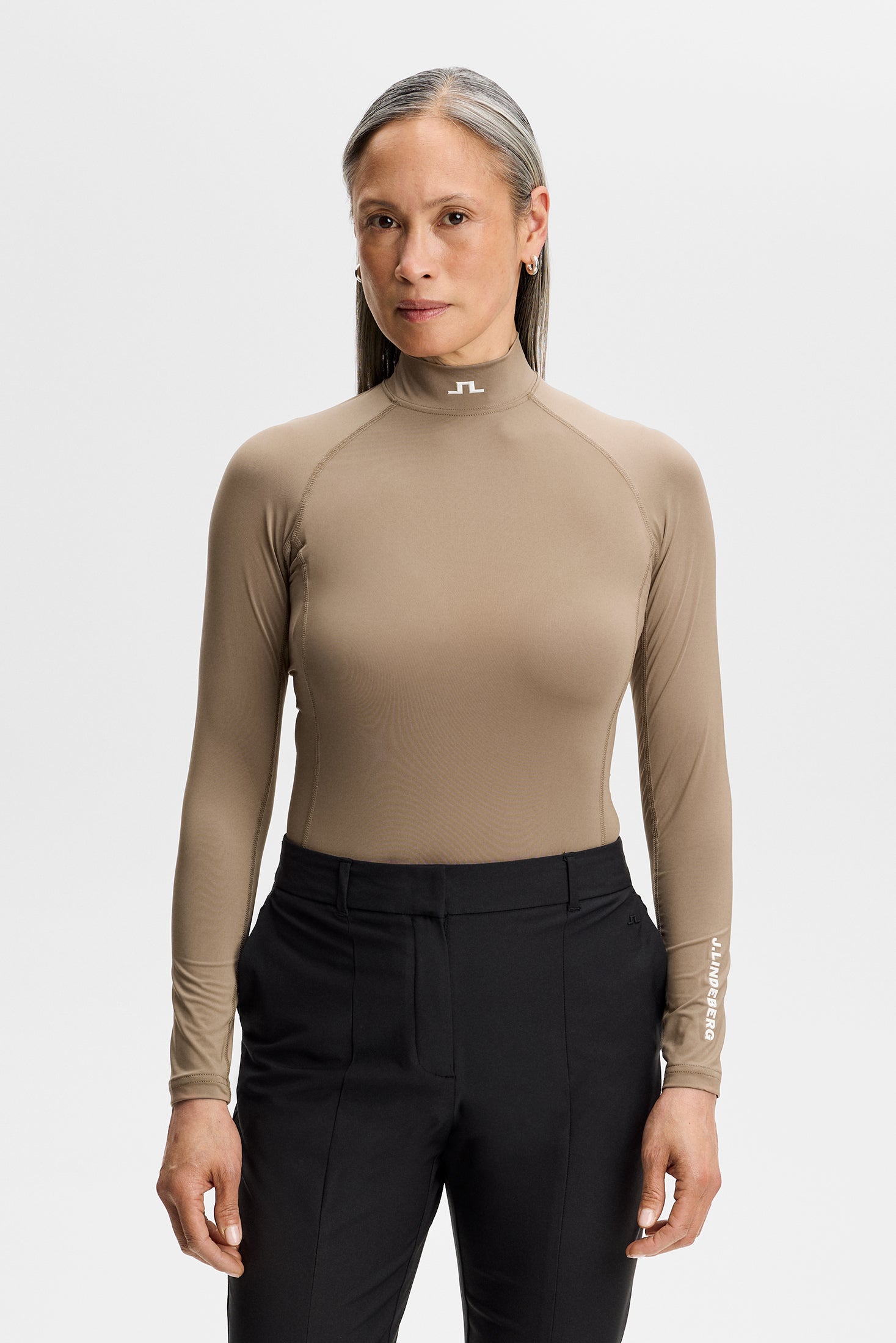 J.Lindeberg Ella Compression Top Brindle - Detailansicht