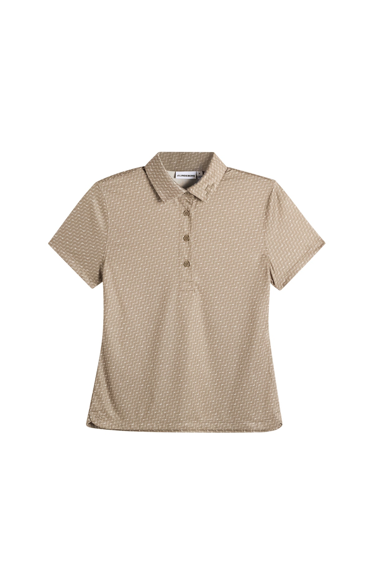 J.Lindeberg Caitlyn Polo Bias Bridge Micro Brindle Moon – Vorderansicht